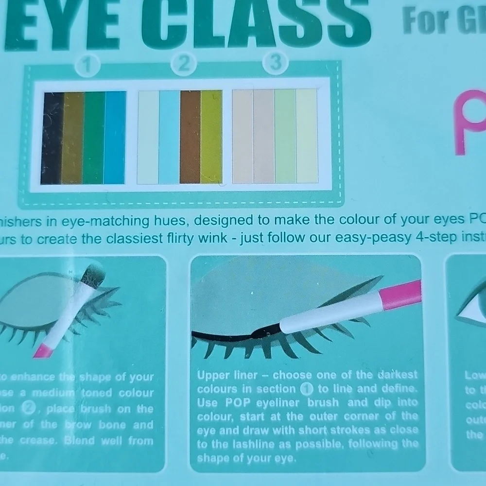 Vintage Pop Beauty Green Eyes Eyeshadow Palette - Collector's Item - Never Used